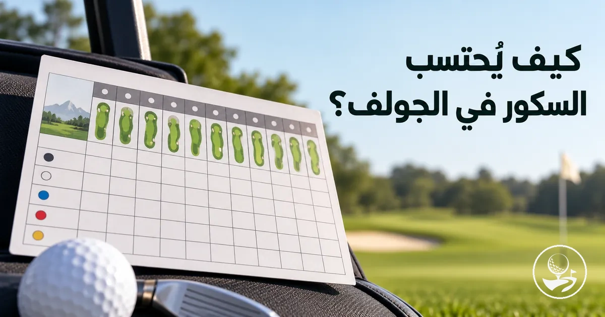 بطاقة نتائج جولف توضح طريقة احتساب السكور الأساسية للمبتدئين