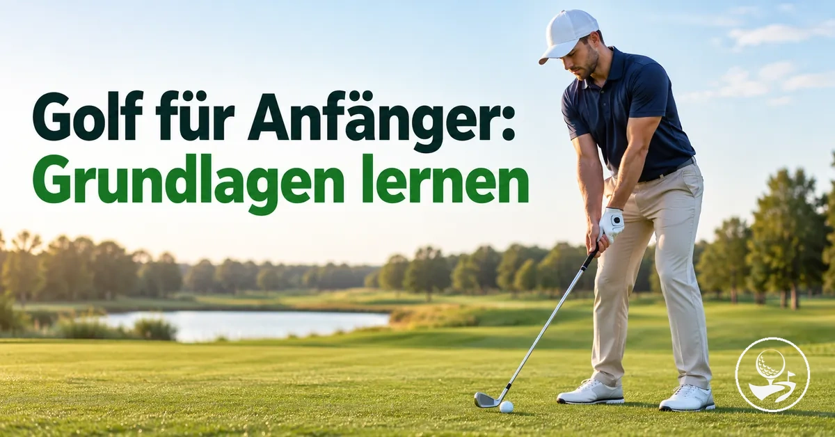 Golfanfänger beim Erlernen grundlegender Golfkenntnisse auf dem Platz