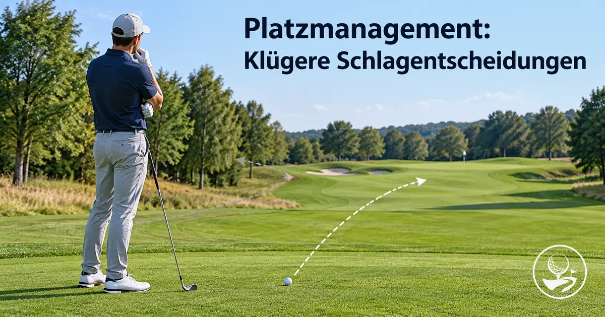Golfanfänger plant beim Platzmanagement einen sichereren Schlag