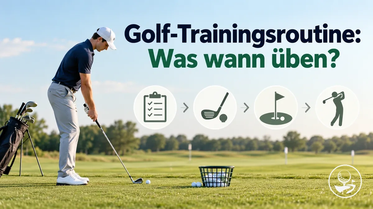 Golfanf&auml;nger folgt einer strukturierten Golf-Trainingsroutine