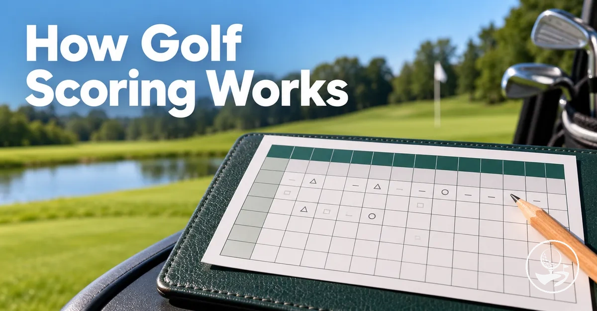 Golf scorecard illustrating basic scoring for beginners