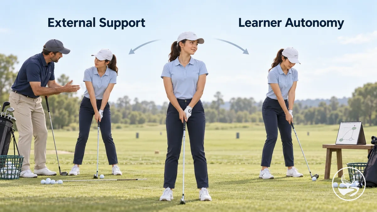 Compromis entre cours de golf et apprentissage autodidacte pour les débutants